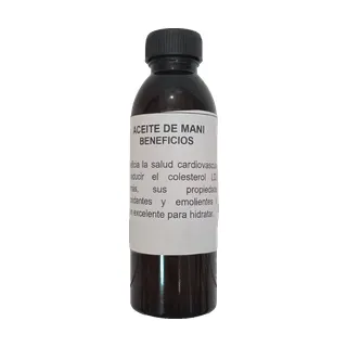 Aceite de Mani Organico 160ml 100% Puro
