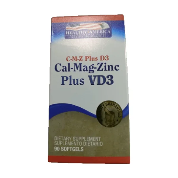 Cal-Mag-Zinc Plus Vd3 (Healthy América) 90 Sofgel
