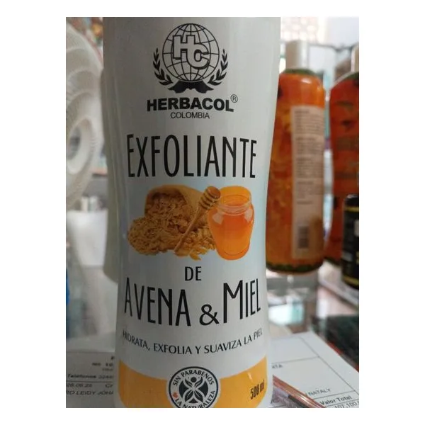 Exfoliante Avena y Miel X500ml (Herbacol)